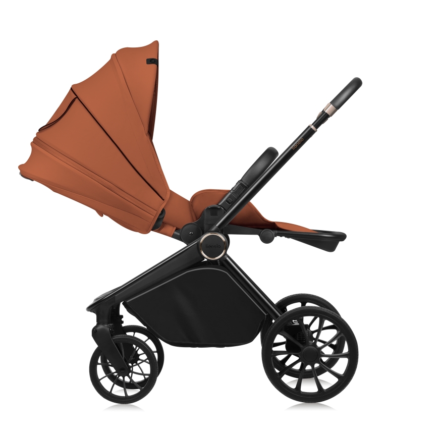 Lionelo - Combikinderwagen 3-in-1 MIKA PLUS Roestbruin