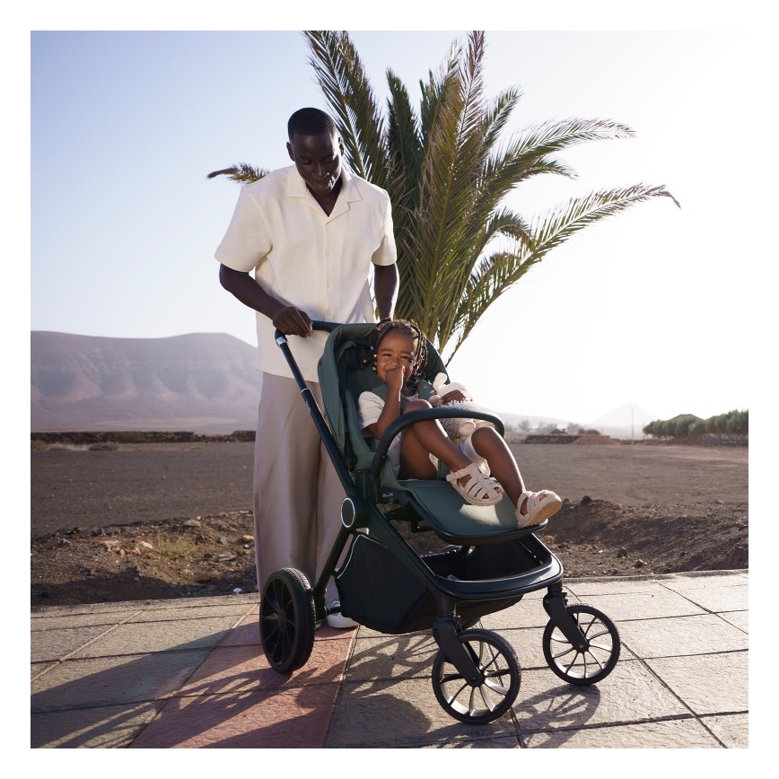 Lionelo - Combinatie 3-in-1 kinderwagen MIKA PLUS Olijfgroen
