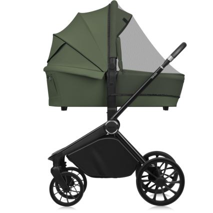 Lionelo - Combinatie 3-in-1 kinderwagen MIKA PLUS Olijfgroen