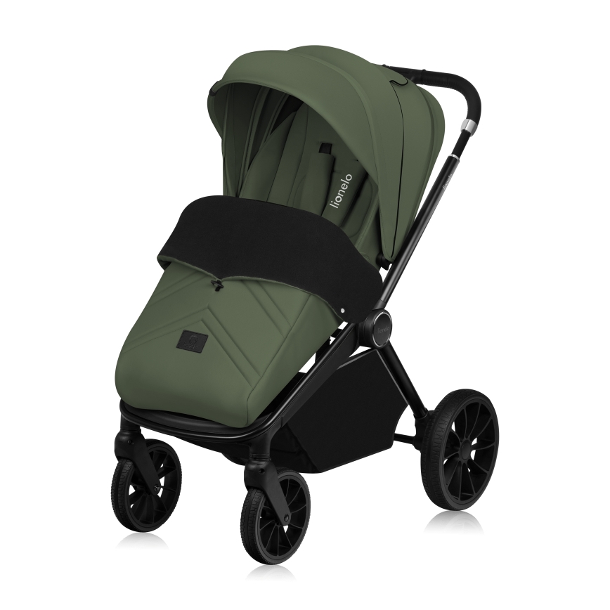 Lionelo - Combinatie 3-in-1 kinderwagen MIKA PLUS Olijfgroen