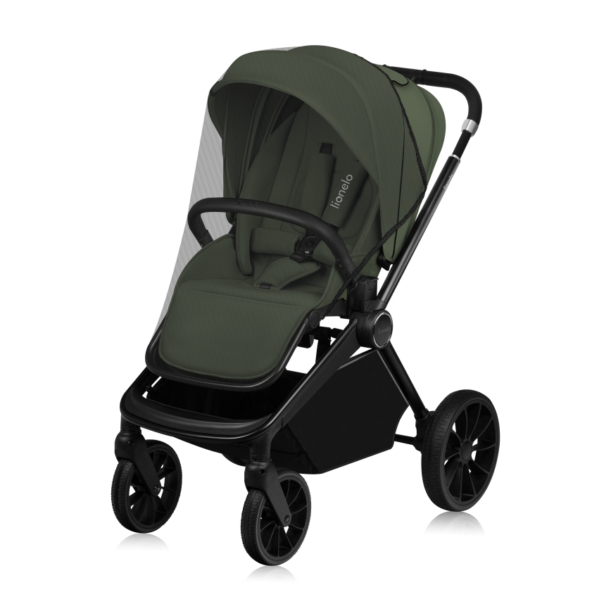 Lionelo - Combinatie 3-in-1 kinderwagen MIKA PLUS Olijfgroen
