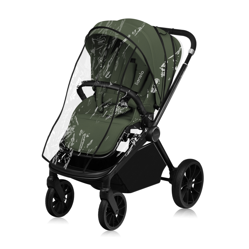 Lionelo - Combinatie 3-in-1 kinderwagen MIKA PLUS Olijfgroen