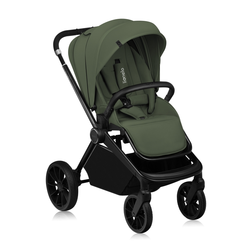 Lionelo - Combinatie 3-in-1 kinderwagen MIKA PLUS Olijfgroen