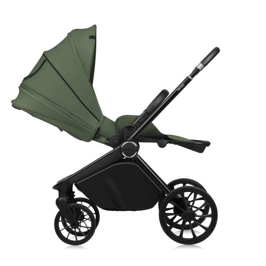 Lionelo - Combinatie 3-in-1 kinderwagen MIKA PLUS Olijfgroen