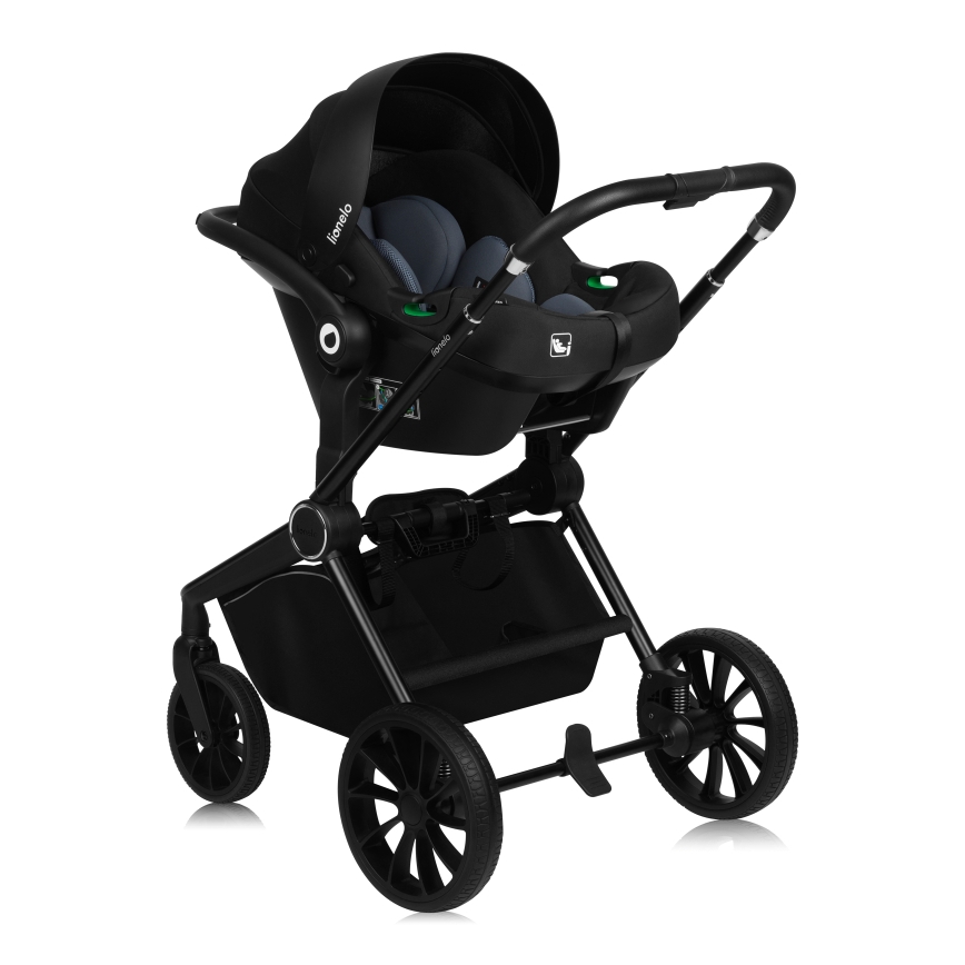 Lionelo - Combinatie 3-in-1 kinderwagen MIKA PLUS Olijfgroen