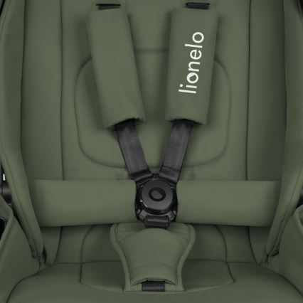 Lionelo - Combinatie 3-in-1 kinderwagen MIKA PLUS Olijfgroen
