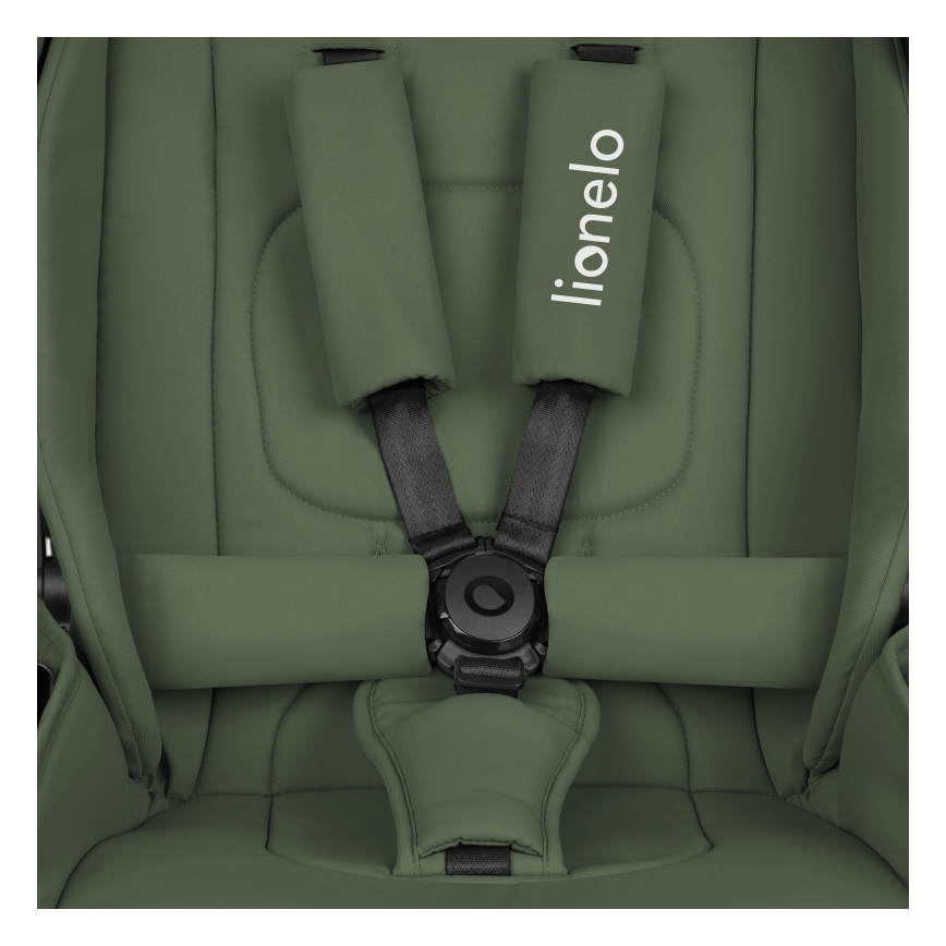 Lionelo - Combinatie 3-in-1 kinderwagen MIKA PLUS Olijfgroen