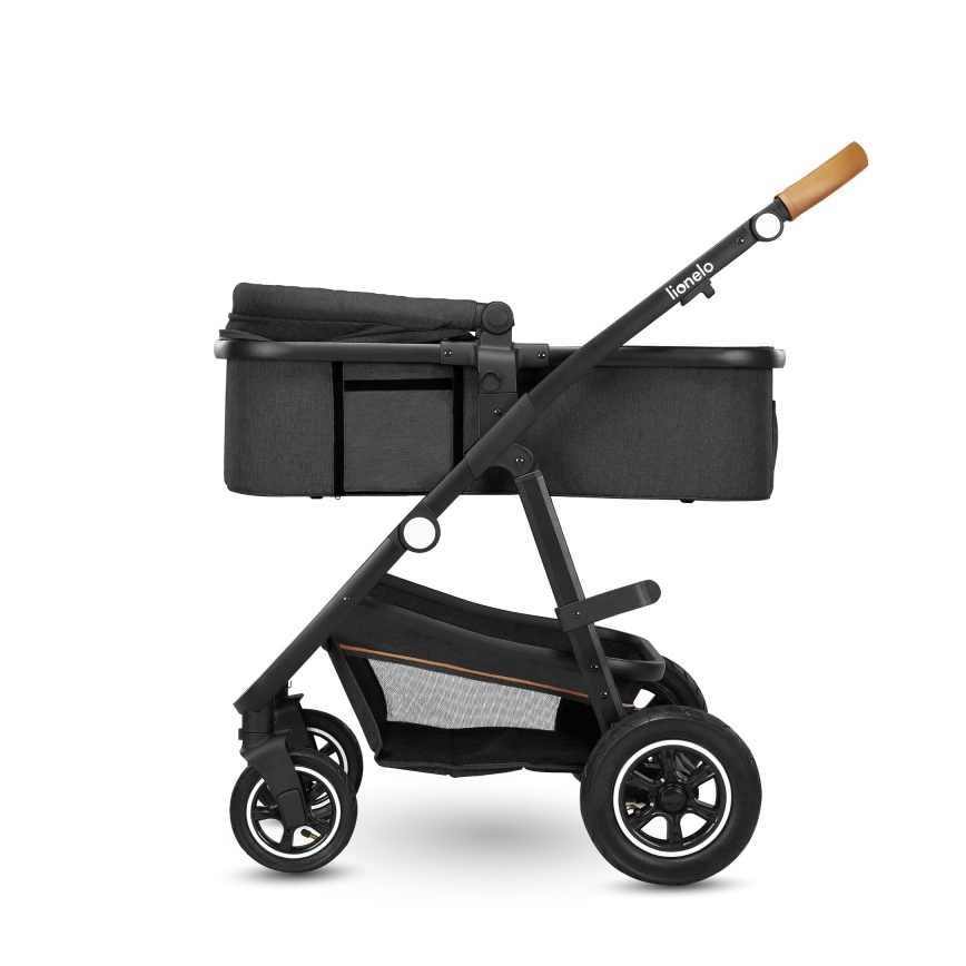 Lionelo - Combinatiekinderwagen 2-in-1 AMBER Grijs Grafiet