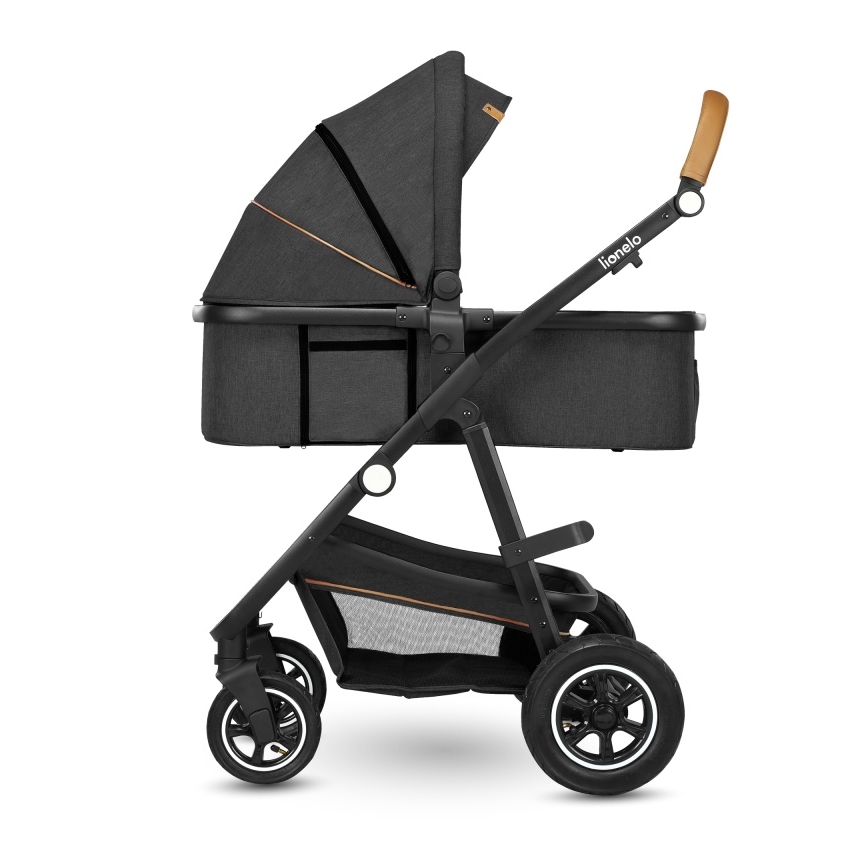 Lionelo - Combinatiekinderwagen 2-in-1 AMBER Grijs Grafiet