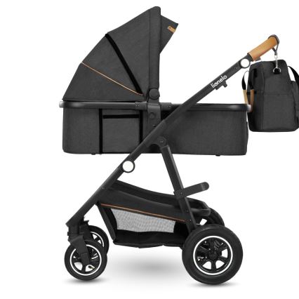 Lionelo - Combinatiekinderwagen 2-in-1 AMBER Grijs Grafiet