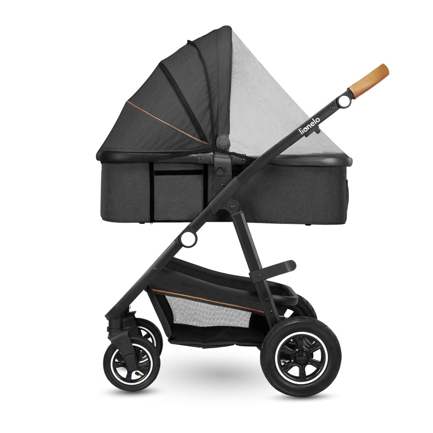 Lionelo - Combinatiekinderwagen 2-in-1 AMBER Grijs Grafiet