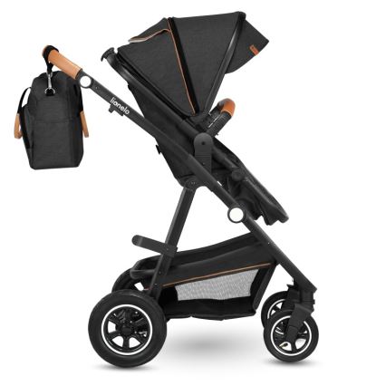 Lionelo - Combinatiekinderwagen 2-in-1 AMBER Grijs Grafiet