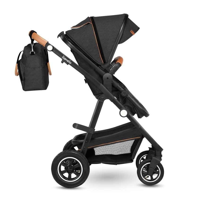 Lionelo - Combinatiekinderwagen 2-in-1 AMBER Grijs Grafiet