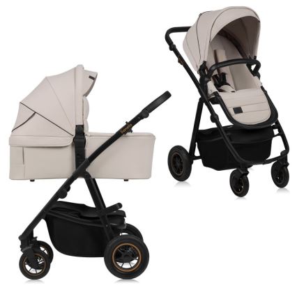 Lionelo - Combinatiekinderwagen 2-in-1 AMBER PLUS Beige Zand