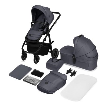 Lionelo - Combinatiekinderwagen 2-in-1 AMBER PLUS Grijs Grafiet
