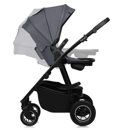 Lionelo - Combinatiekinderwagen 2-in-1 AMBER PLUS Grijs Grafiet