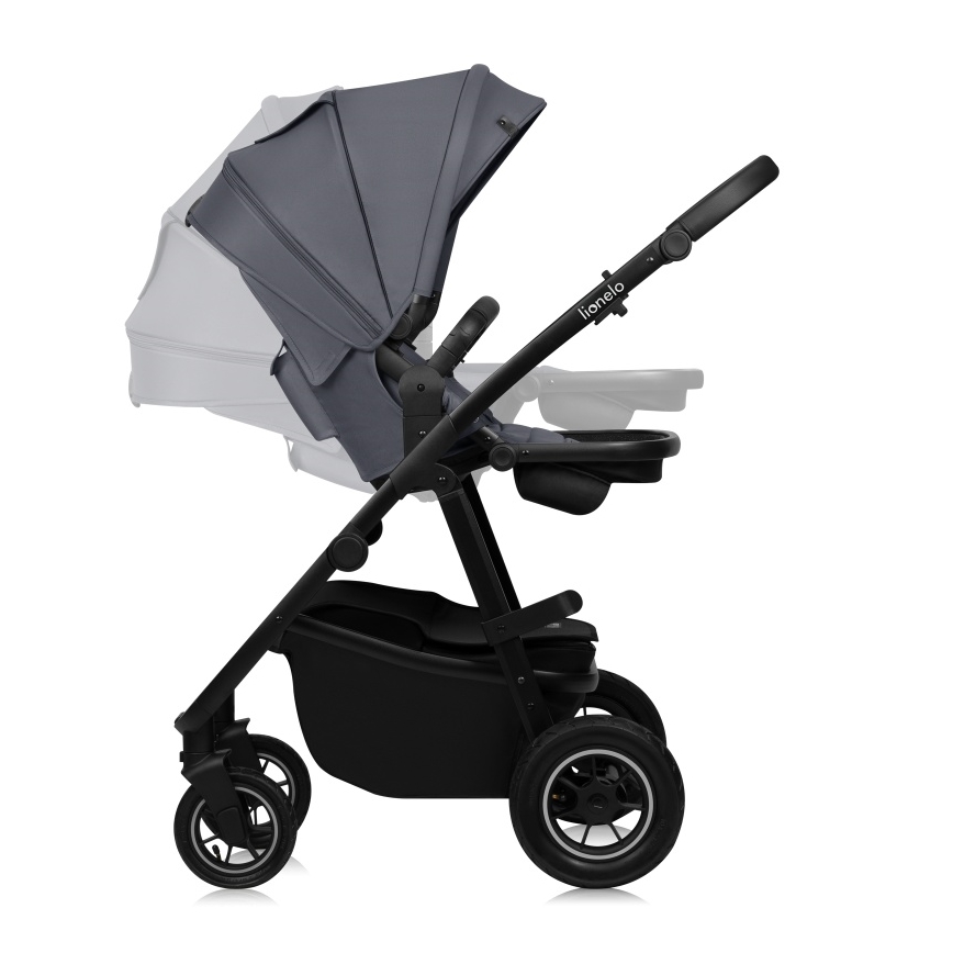 Lionelo - Combinatiekinderwagen 2-in-1 AMBER PLUS Grijs Grafiet