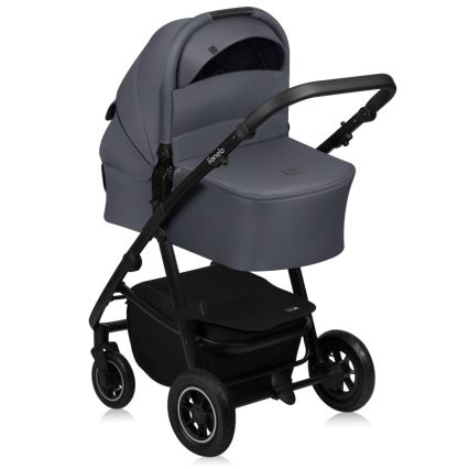 Lionelo - Combinatiekinderwagen 2-in-1 AMBER PLUS Grijs Grafiet