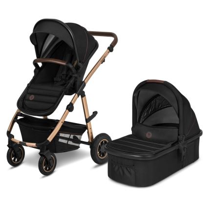 Lionelo - Combinatiekinderwagen 2-in-1 AMBER Zwart Onyx