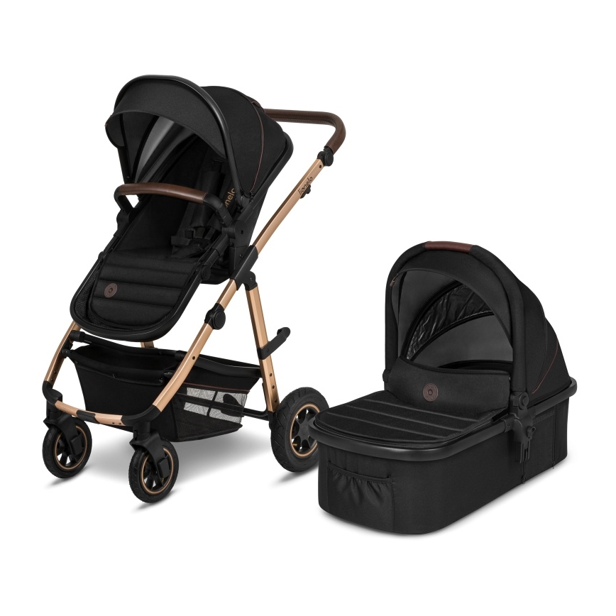 Lionelo - Combinatiekinderwagen 2-in-1 AMBER Zwart Onyx
