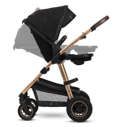 Lionelo - Combinatiekinderwagen 2-in-1 AMBER Zwart Onyx