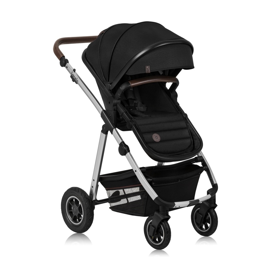 Lionelo - Combinatiekinderwagen 2-in-1 AMBER Zwart/Zilver