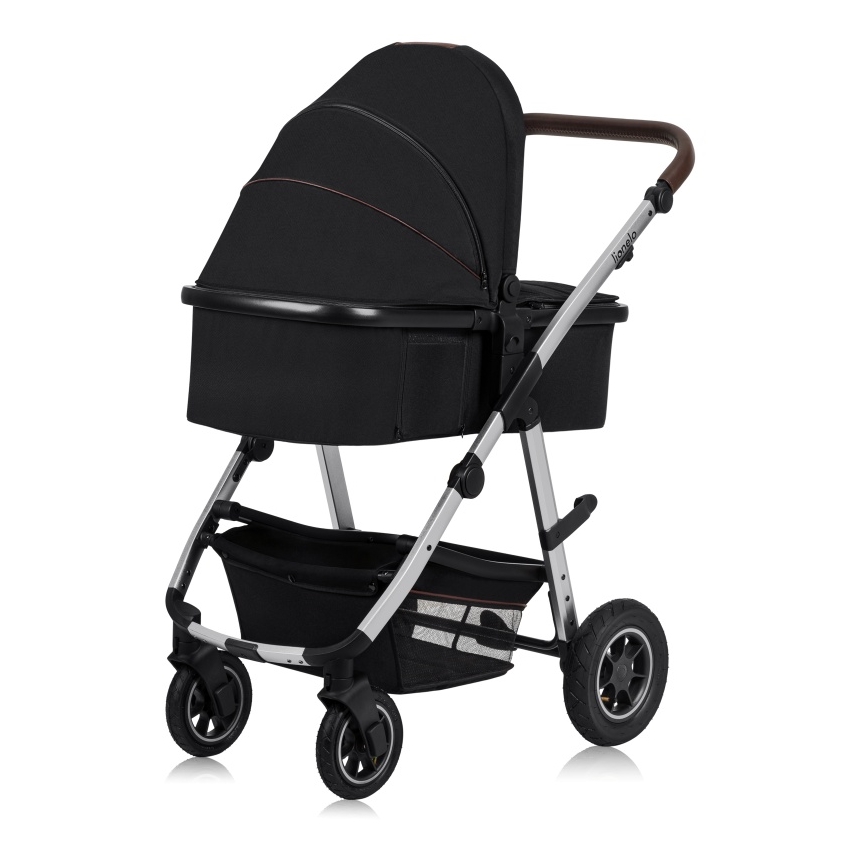 Lionelo - Combinatiekinderwagen 2-in-1 AMBER Zwart/Zilver