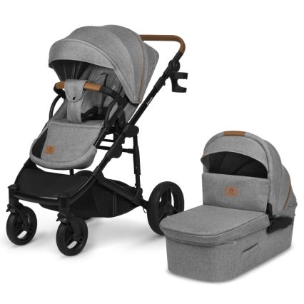 Lionelo - Combinatiekinderwagen 2-in-1 MARI TOUR Grey Stone
