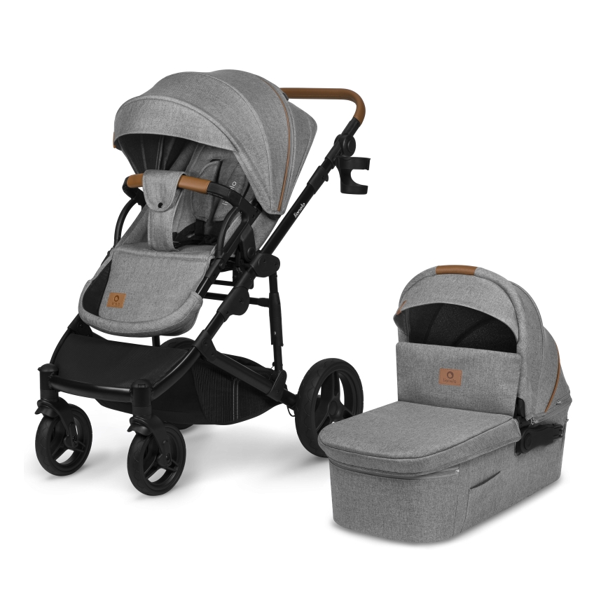 Lionelo - Combinatiekinderwagen 2-in-1 MARI TOUR Grey Stone