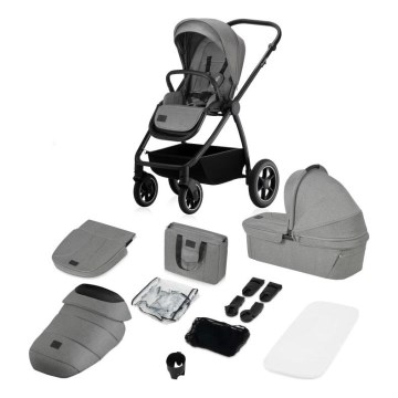 Lionelo - Combinatiekinderwagen 2-in-1 MERIL Grey Stone