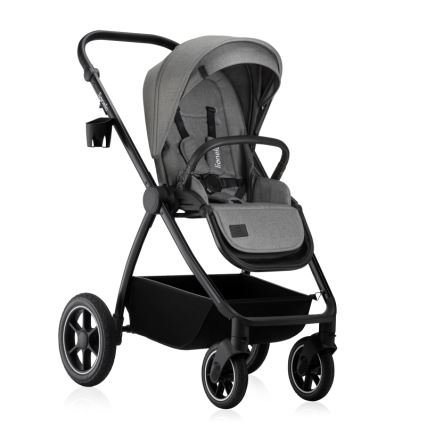Lionelo - Combinatiekinderwagen 2-in-1 MERIL Grey Stone