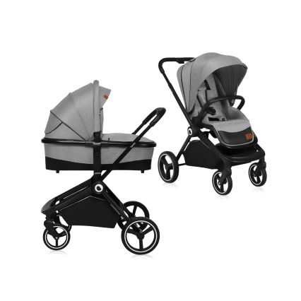 Lionelo - Combinatiekinderwagen 2-in-1 MIKA Grey Stone