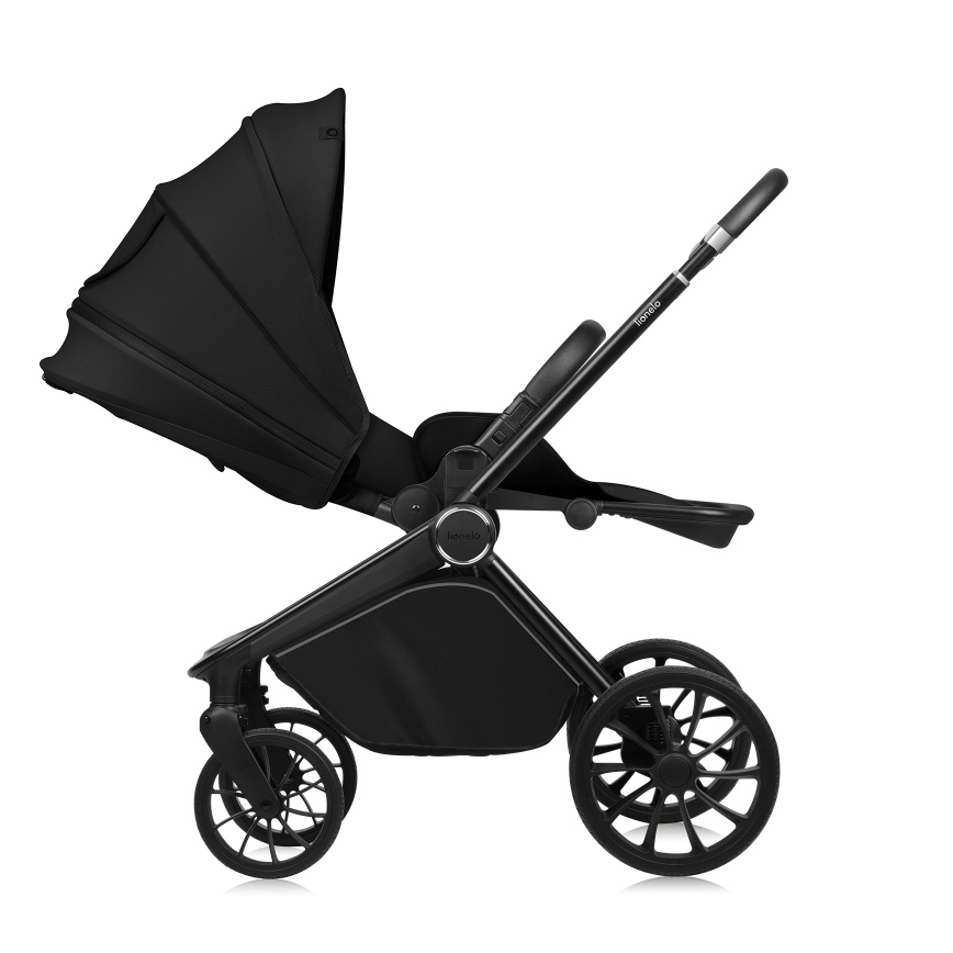 Lionelo - Combinatiekinderwagen 2-in-1 MIKA PLUS Black Onyx