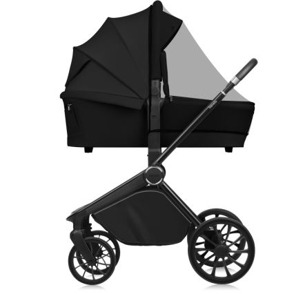 Lionelo - Combinatiekinderwagen 2-in-1 MIKA PLUS Black Onyx