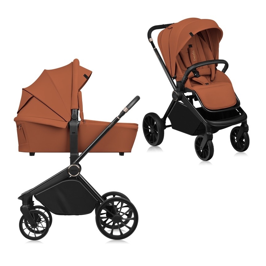 Lionelo - Combinatiekinderwagen 2-in-1 MIKA PLUS Roestbruin
