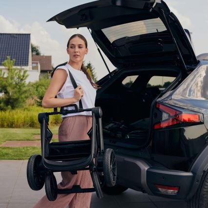 Lionelo - Combinatiekinderwagen 2-in-1 MIKA PLUS Zwart Onyx