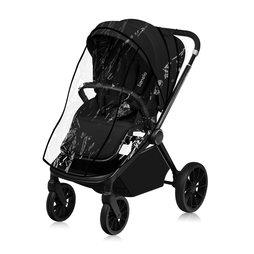 Lionelo - Combinatiekinderwagen 2-in-1 MIKA PLUS Zwart Onyx
