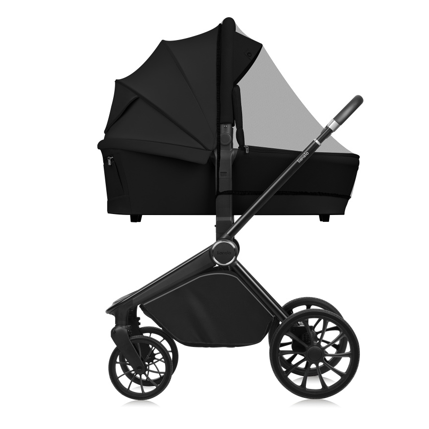 Lionelo - Combinatiekinderwagen 2-in-1 MIKA PLUS Zwart Onyx