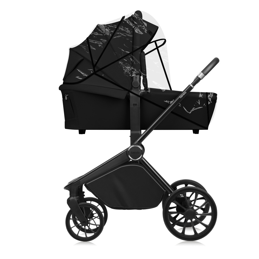 Lionelo - Combinatiekinderwagen 2-in-1 MIKA PLUS Zwart Onyx