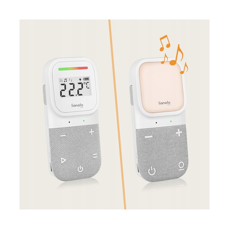Lionelo - Draadloze oplaadbare babyfoon BABYLINE 2.3 5V