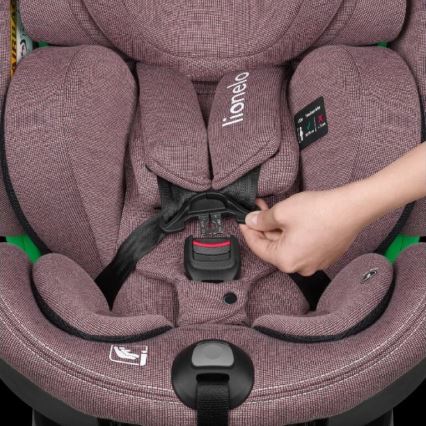 Lionelo - Autostoel met draaibare basis HARMONY i-Size 40-150 cm roze
