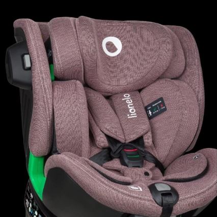 Lionelo - Autostoel met draaibare basis HARMONY i-Size 40-150 cm roze