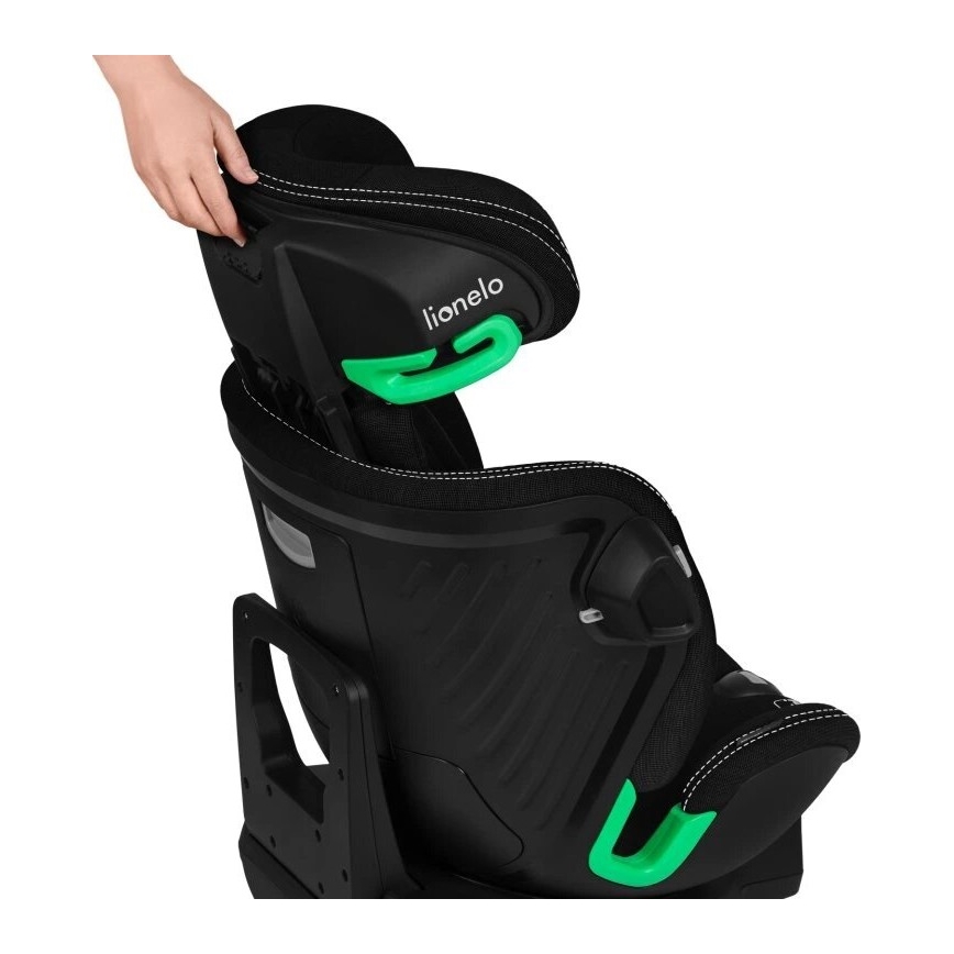 Lionelo - Autostoel met draaibare basis HARMONY i-Size 40-150 cm zwart