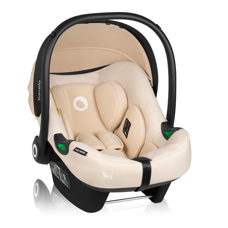 Lionelo - Draaibare autostoel met basis ASTRID SET i-Size 40-87 cm Beige Sand