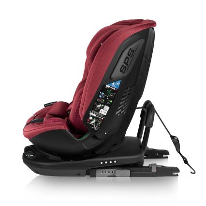 Lionelo - Draaibare autostoel met basis BASTIAAN i-Size 40-150 cm bordeauxrood
