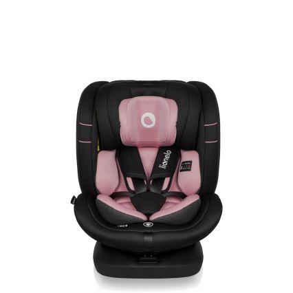 Lionelo - Draaibare autostoel met basis BASTIAAN i-Size 40-150 cm Pink Rose