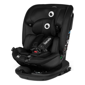 Lionelo - Draaibare autostoel met basis BASTIAAN i-Size 40-150 cm Zwart Carbon