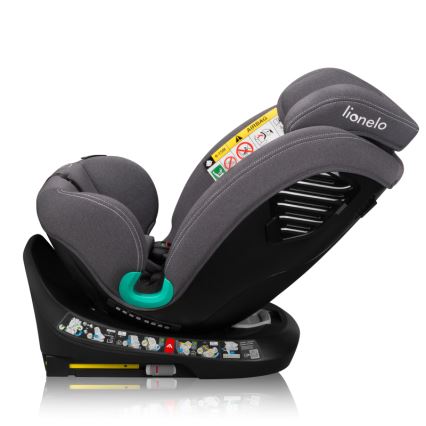 Lionelo - Autostoel met draaibare basis BASTIAAN ONE i-Size 40-150 cm Grey Stone