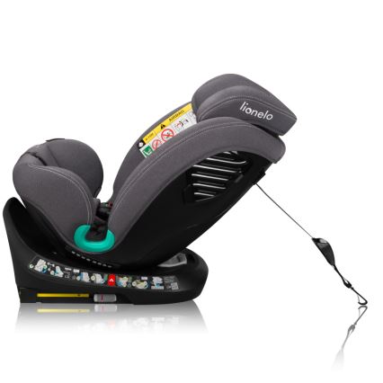 Lionelo - Autostoel met draaibare basis BASTIAAN ONE i-Size 40-150 cm Grey Stone