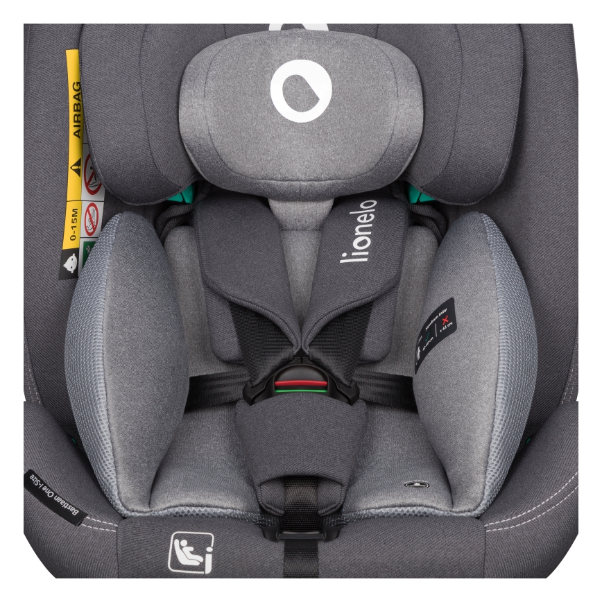 Lionelo - Autostoel met draaibare basis BASTIAAN ONE i-Size 40-150 cm Grey Stone